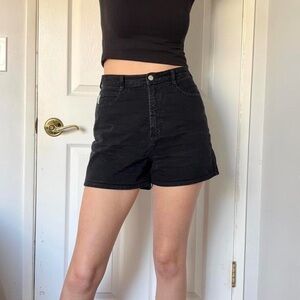 vintage high waisted black bongo shorts
